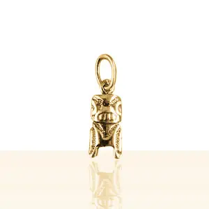 Pas Cher Pendentif Plaqué OR TIKI CARRE PM | BIJOUX OCEANIE TAHITI | MADILAR
