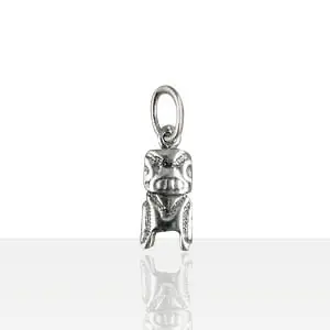 Pendentif Argent TIKI CARRE PM | BIJOUX OCEANIE TAHITI | MADILAR Prix Bas