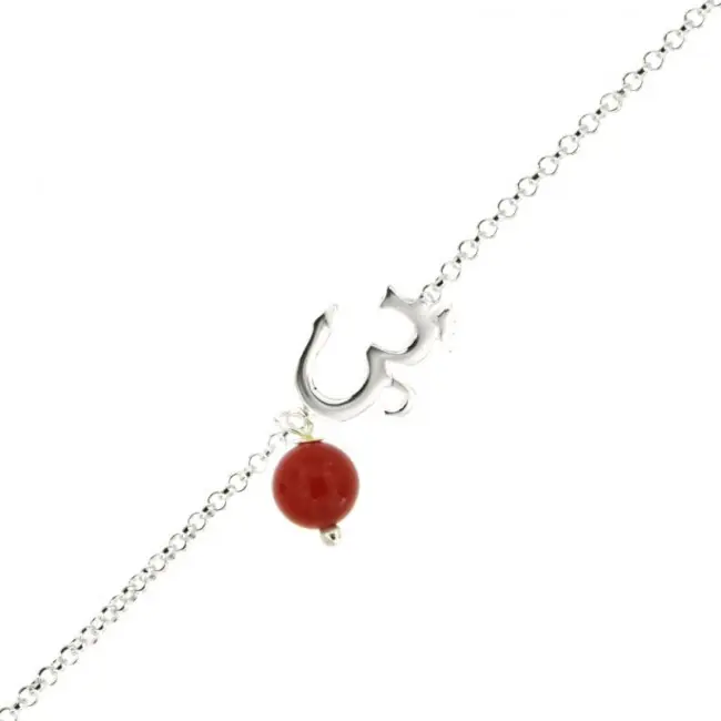 Jusqu’à Épuisement Des Stocks Bracelet Aum Argent & Pierre Naturelle CHAKRA - YOGA - PASSIONS