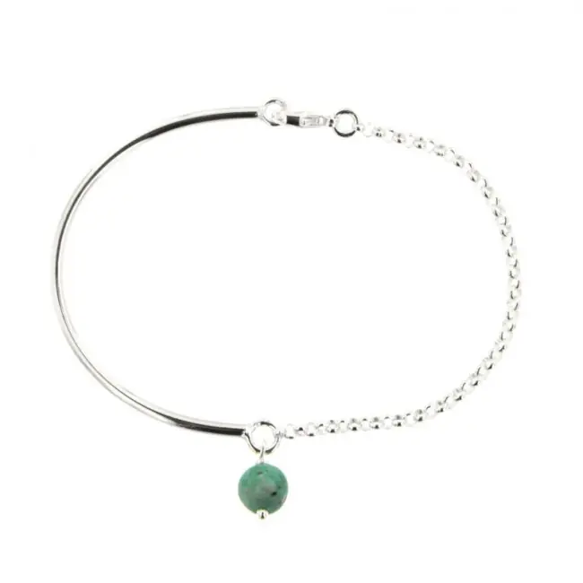 Gros Lot Bracelet semi-rigide Argent CHAKRA Pierre Naturelle - YOGA - PASSIONS