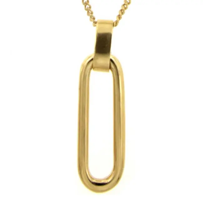 Prix Promo Collier Plaqué OTO OVAL4 PLAT- GL60 - 45cm