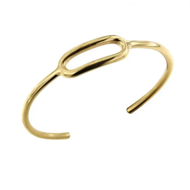 Offre Du Jour Bracelet Jonc OVALE Plaqué OR | BIJOUX FEMME