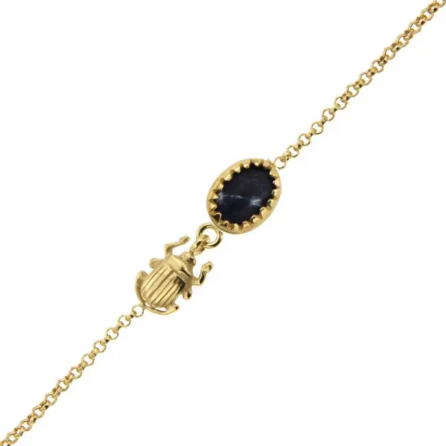 Solde Bracelet scarabée en Plaqué Or | Bijoux femme fait main
