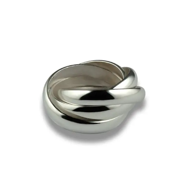 Bague 5 anneaux Argent massif | BAGUE FEMME Produit De Marque