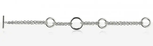Bracelet Argent EPURE FORCAT 3ANNEAUX | BIJOUX DESIGN ARGENT MASSIF | FEMME Remise