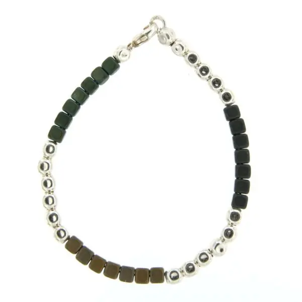 Seulement Aujourd’hui BRACELET PERLES ARGENT & HEMATITES | BIJOUX ETHNIQUES ARGENT | ethnique chic | MADILAR