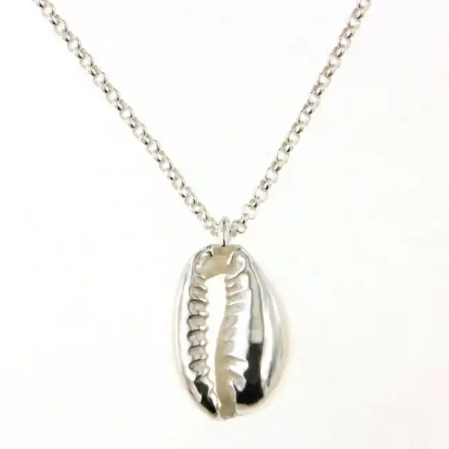 Collier coquillage CAURI Argent | Bijoux de plage | BIJOUX FEMME Pas Cher