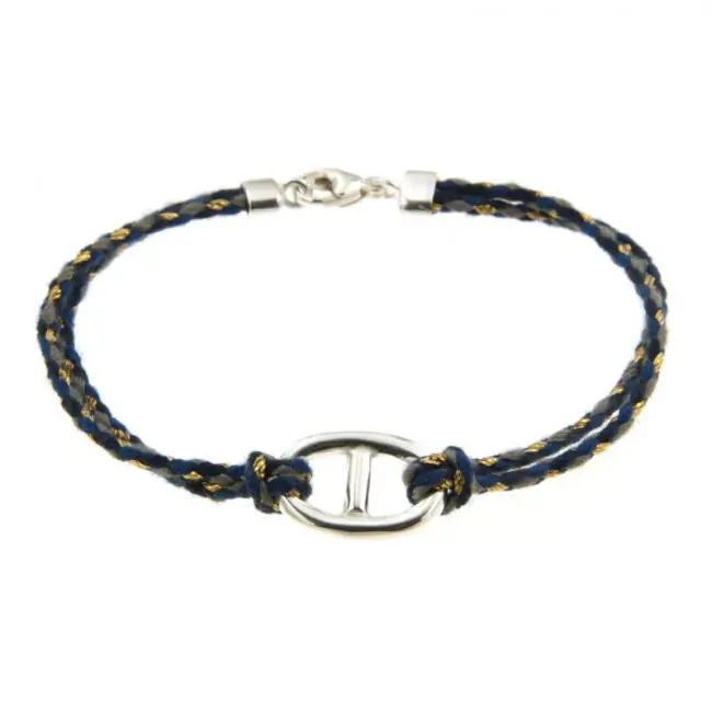 Bracelet cordon Maille MARINE Argent massif | BIJOUX FEMME Nouvel Arrivage