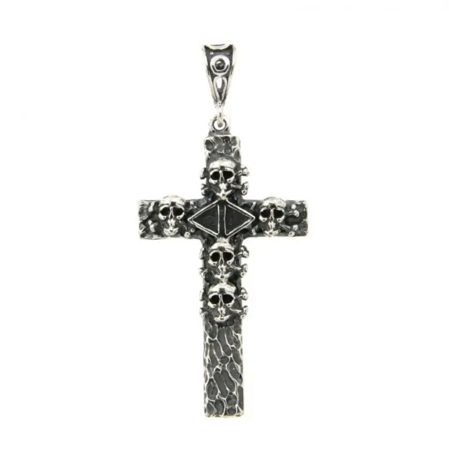 Nouvelle Collection Croix Argent ANTIKA Tête de Mort
