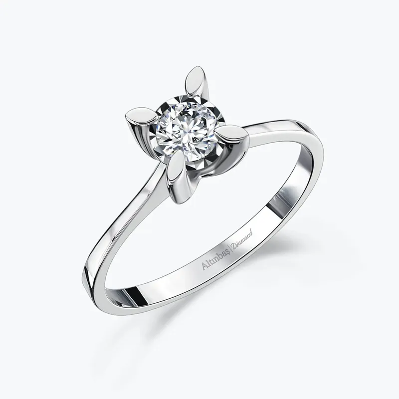 Usine Directe Bague Diamant Solitaire