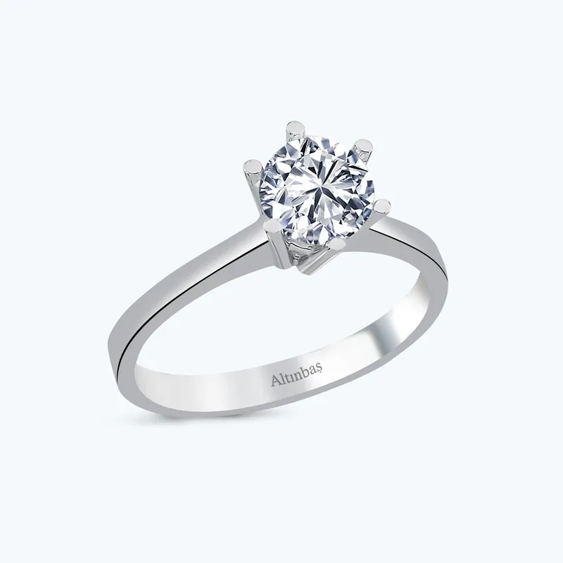 Usine Directe Bague Or Solitaire